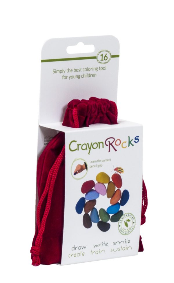 Crayon Rocks (16 st) - Rood fluwelen zakje