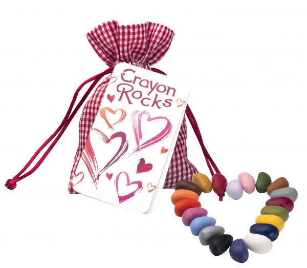 Crayon Rocks (20 st) - Heart Bag