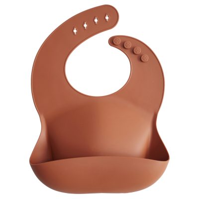 Mushie - Silicon bib - Clay