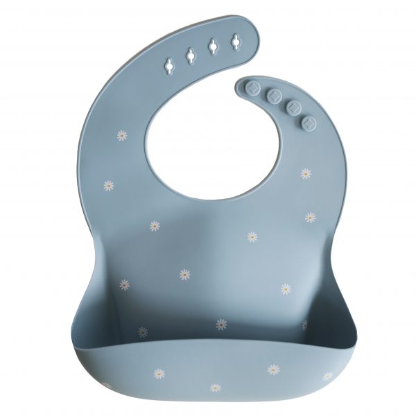 Mushie - Silicon bib - White Daisy