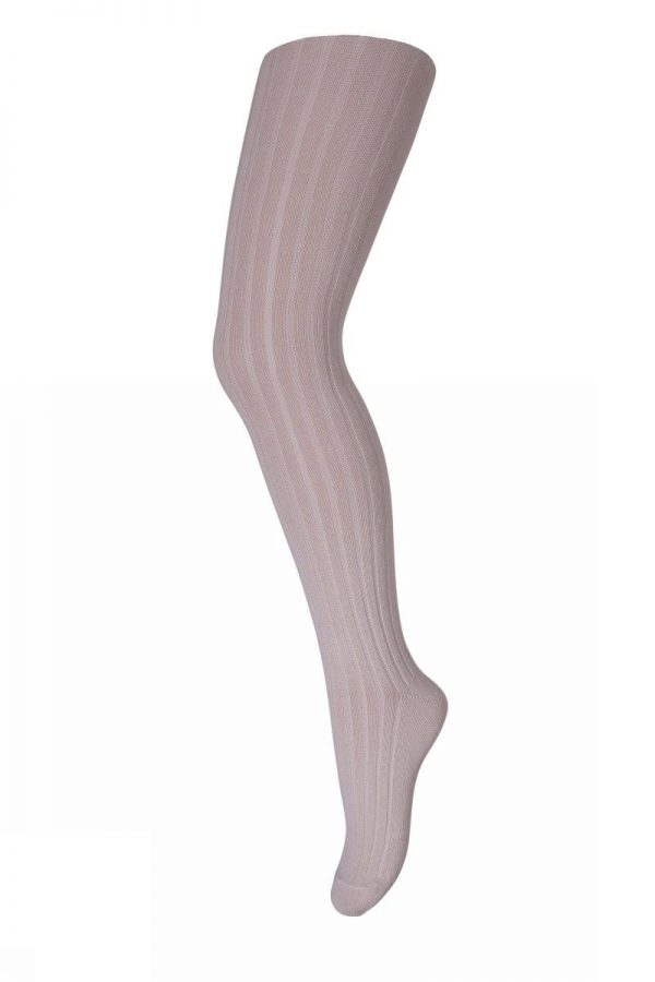 Cotton rib tights - Dusty Rose 60