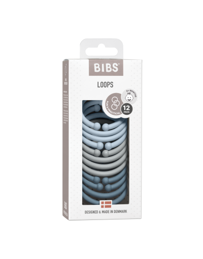 BIBS - Loops 12 pack - Blue/Cloud/Petrol