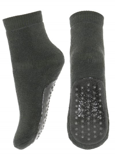 MP Denmark - wool/cotton socks w.anti-slip - Dusty Ivy 19-21