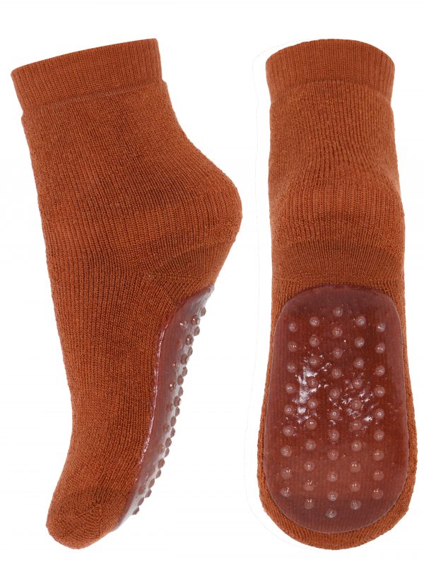 MP Denmark - wool/cotton socks w.anti-slip - Sienna 19-21