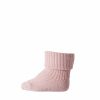MP Denmark - Wool rib baby socks - Wood Rose 17-18