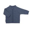 Smallstuff - Cardigan wool w. zipper - Denim Melange 56-62