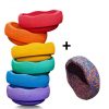 Stapelstein - Rainbow Basic + Confetti - 6 + 1 stuks