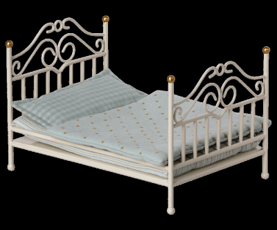 Maileg - Vintage bed, Micro - Off white