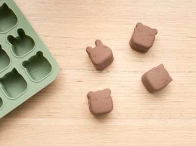 Siliconen vormpjes met deksel - Freeze&Bake Mini Poddies - Blue Dusk