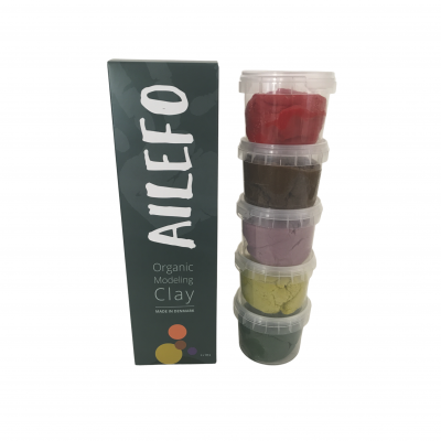 Ailefo - Organic Boetseerklei klein - Forest colors