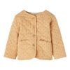 Lil' Atelier - Dahlia Short Loose Quilt Jacket - Croissant 74-80