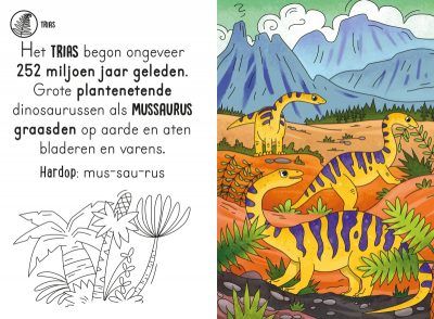 Magisch waterkleurboek - Dino's