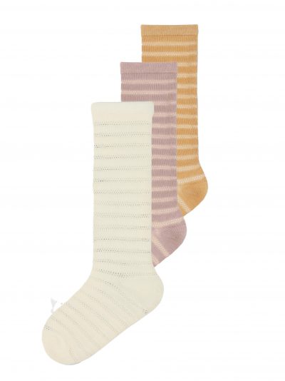 Lil' Atelier - Hina 3 pack - Knee Socks - Pebble 19-21