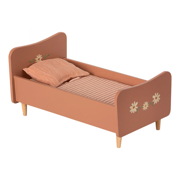 Maileg - Wooden Bed Mini - Rose