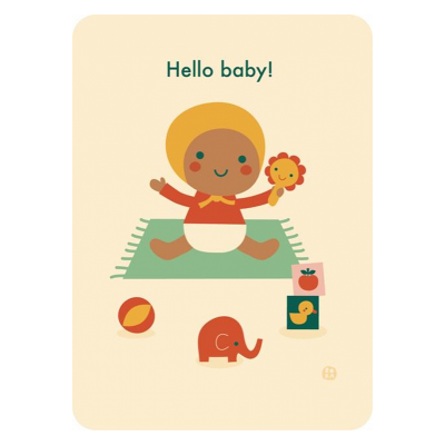 Bora kaart - Hello Baby - playing time