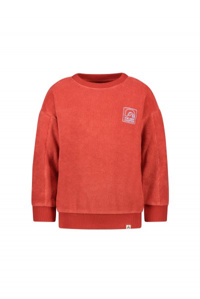 The New Chapter - Terry Sweater - Faded Red - 62-68