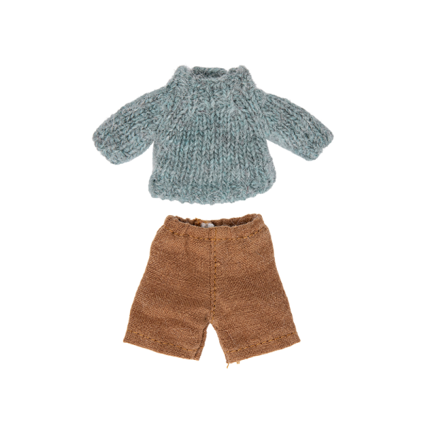 Maileg - Knitted sweater and pants - Big brother