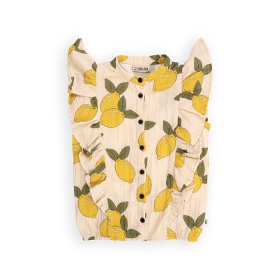 CarlijnQ - Lemon - ruffled blouse 122-128
