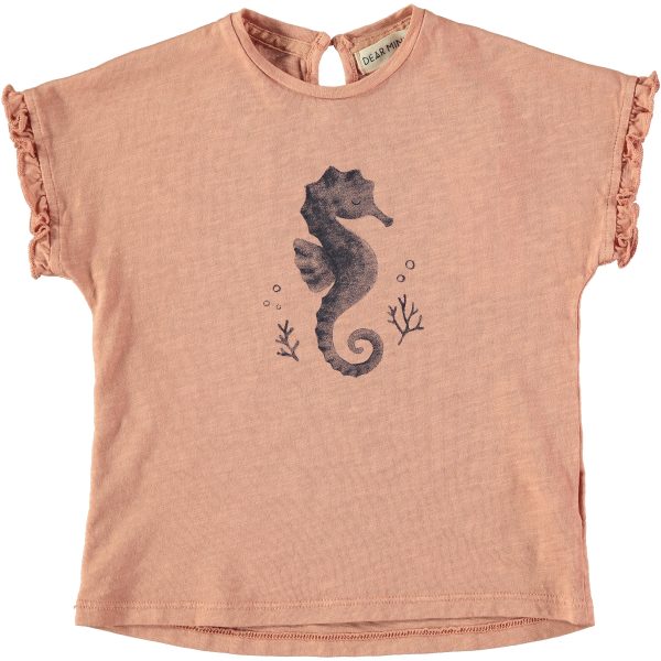 Dear Mini - Seahorse T-Shirt - Coral 18-24M