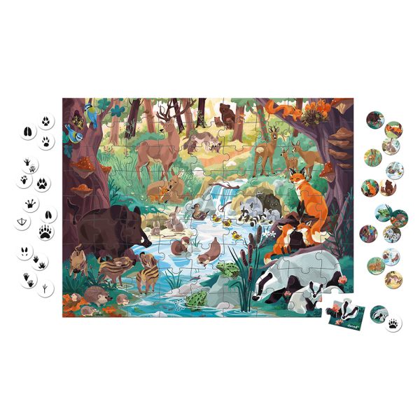 Janod - Zoekpuzzel met voetafdrukken