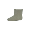 MP Denmark - Cotton rib baby socks - Desert Sage 17-18