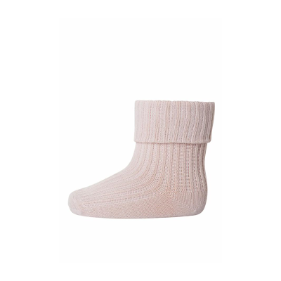MP Denmark - Cotton rib baby socks - Rose Dust 15-16