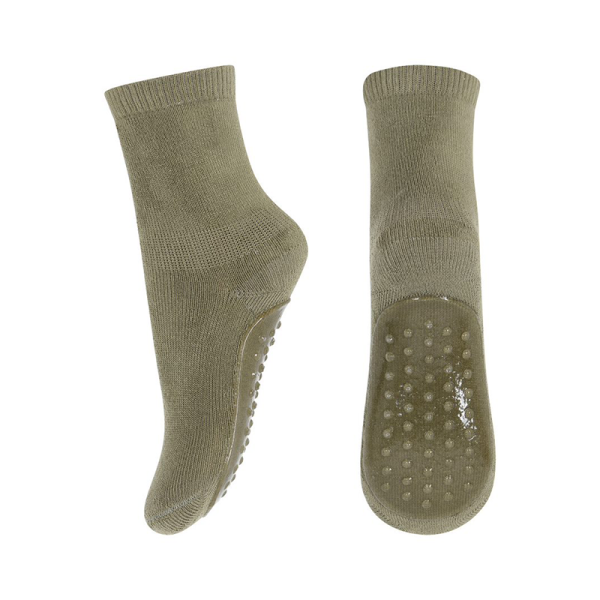 MP Denmark - Cotton socks with anti-slip - Silver Sage 19-21
