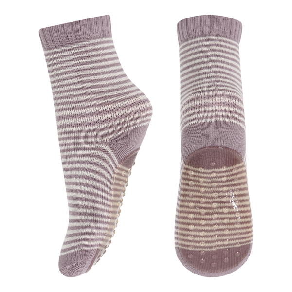 MP Denmark - Vilde socks with anti-slip - Elderberry 19-21