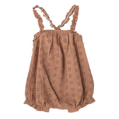 Pexi Lexi - Jumpsuit - Tawny Brown Embroidery 50-56