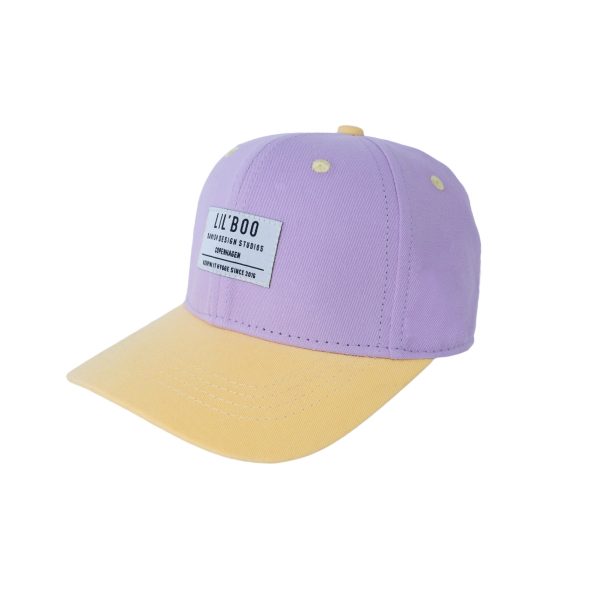 Lil' Boo - Organic Block Snapback - Purple/Yellow M 1.5-4y (49-52 cm)