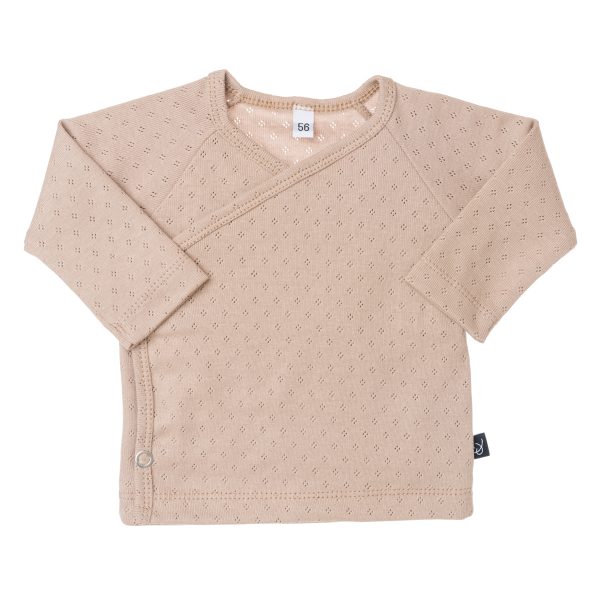 Sweet & Small - Overslagshirtje - Ajour Taupe - Maat 50