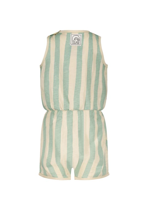 The New Chapter - Freddie Jumpsuit Green Stripe - 62/68