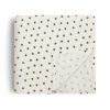 Mushie - Muslin Swaddle - Black Daisy