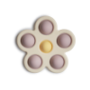 Mushie - Press toy bloem - Lilac/Daffodil/Ivory
