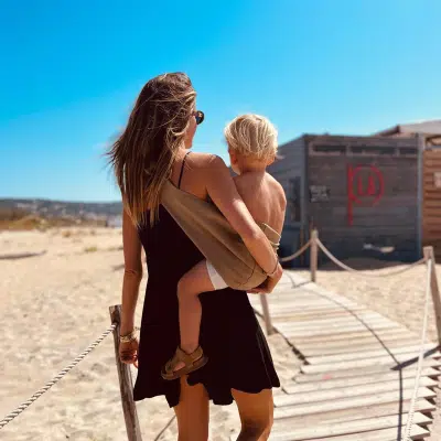 Wildride - Kinder Draagzak - Linnen - Camel