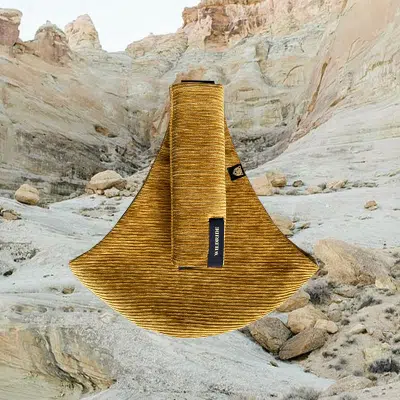 Wildride - Kinder Draagzak - Ribfluweel - Goud