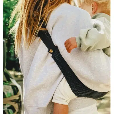 Wildride - Kinder Draagzak - Ribfluweel - Zwart