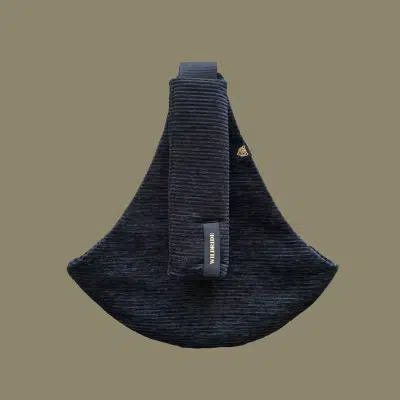 Wildride - Kinder Draagzak - Ribfluweel - Zwart