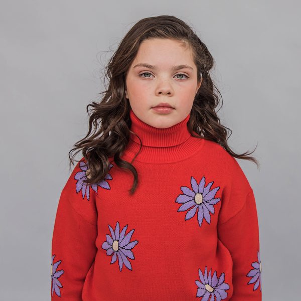 CarlijnQ - Dahlia - sweater with half turtleneck (knit) 122-128