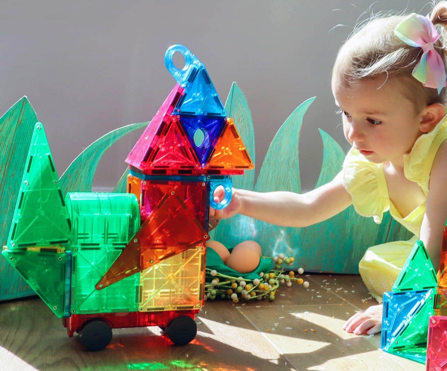 Magna-Tiles - Clear Colors 48 Piece DX Set