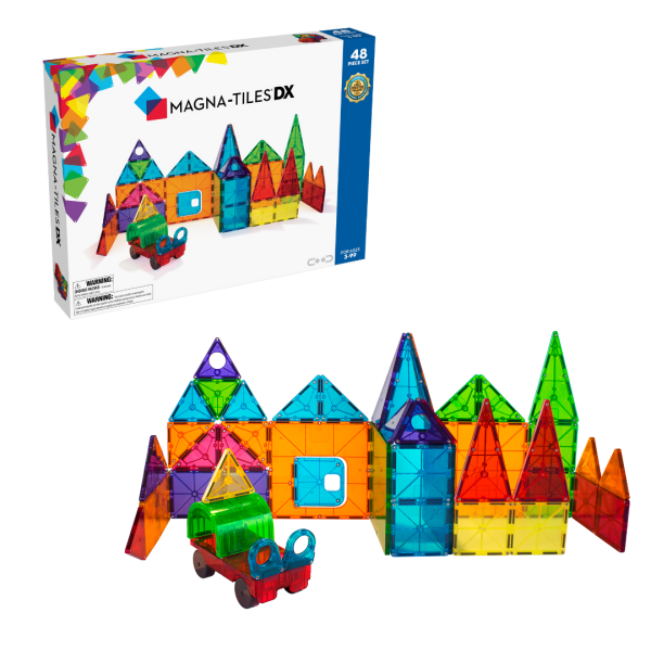 Magna-Tiles - Clear Colors 48 Piece DX Set
