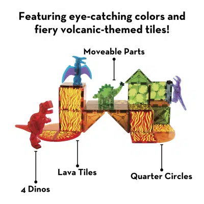 Magna-Tiles - Dino World 40 piece set