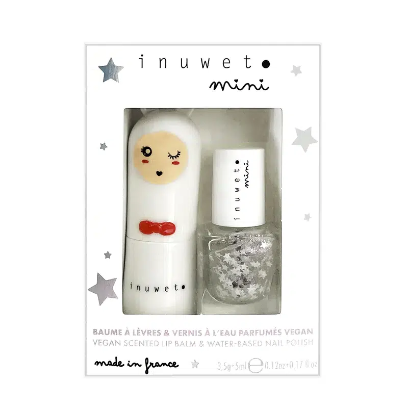 Inuwet - Duo Set - Lipbalm and Nailpolish - Cotton Candy