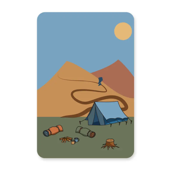 Silly Goose - kaart kamperen hike A6