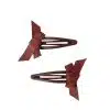 Lil' Atelier - Accessoires - Rinja Hair Clips 2 stuks - Fired Brick ONE SIZE