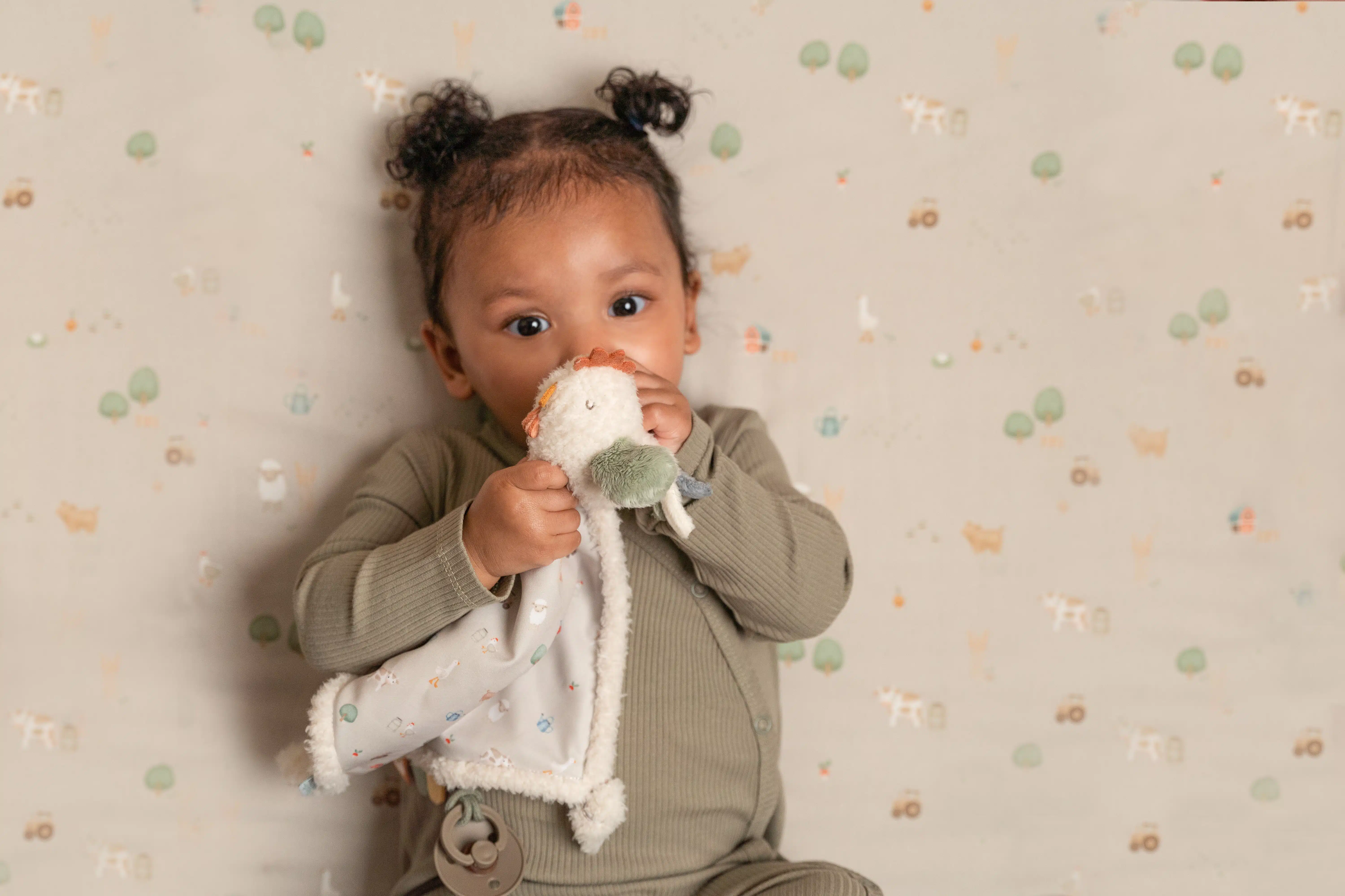 Little Dutch - Knuffeldoekje kip Little Farm