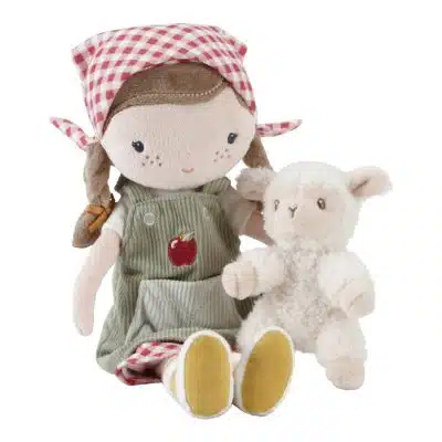 Little Dutch - Knuffelpop Boerin Rosa met schaap 35cm