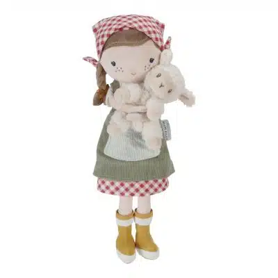 Little Dutch - Knuffelpop Boerin Rosa met schaap 35cm