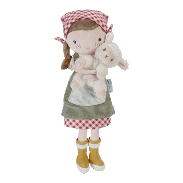 Little Dutch - Knuffelpop Boerin Rosa met schaap 35cm