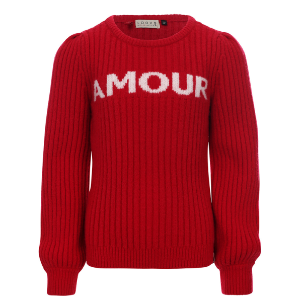 Looxs - intarsia pullover - Bright Red 98